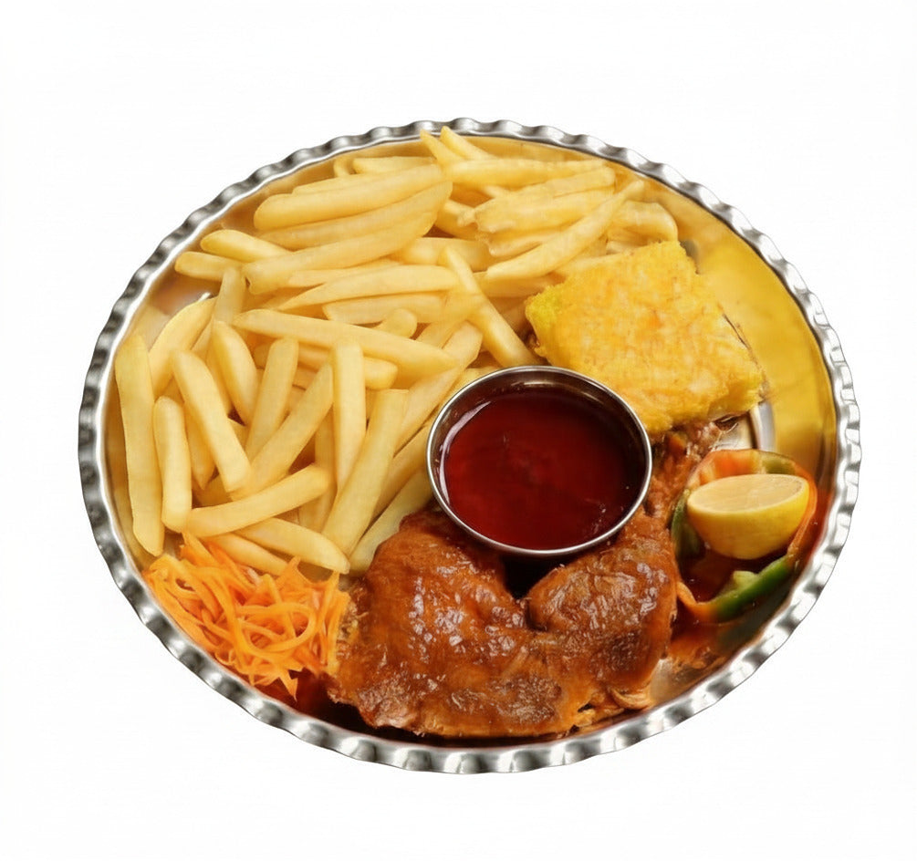 Khorak Morgh (Fried Chicken with French Fries)