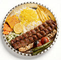 Chelo Koobideh (Minced Lamb Kebab with Rice) 2 Skewers