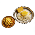Gheymeh Sibzamini (Yellow Lentils Stew with French Fries and Rice)