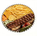Koobideh Kebab without Rice (Minced Lamb Kebab with Sides) 2 Skewers