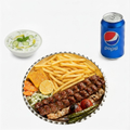 Koobideh without Rice (Minced Lamb Kebab with Sides) 2 Skewers Combo