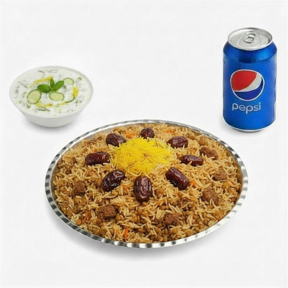 THURSDAYS ONLY: Combo Adaspolo (Lentil, Raisin and Date Rice)